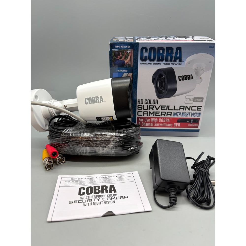 Cobra 1080p HD Surveillance Security Camera & Cable 63891